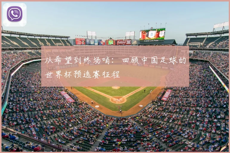 从希望到终场哨:回顾中国足球的世界杯预选赛征程