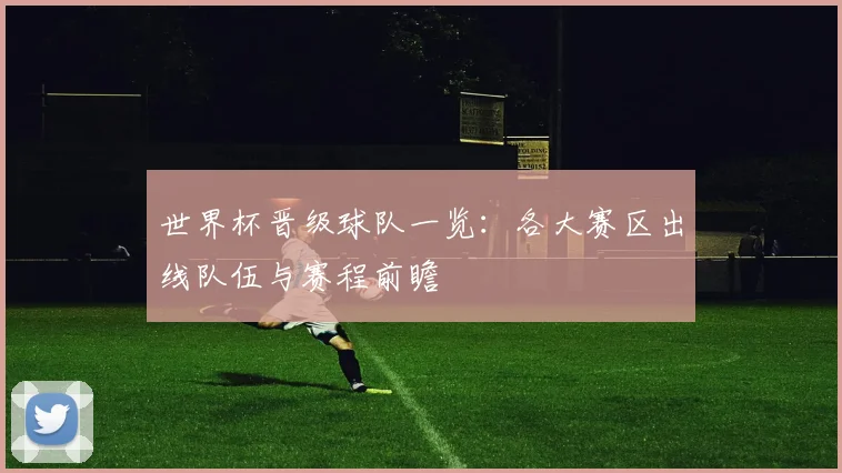 世界杯晋级球队一览:各大赛区出线队伍与赛程前瞻